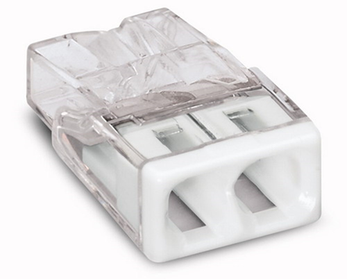 Lasklem 2-Voudig Transparant/Geel Wago - 2273-202  0.5-2.5MM2 Lasklem 2-Voudig Transparant/Geel Wago - 2273-202  0.5-2.5MM2