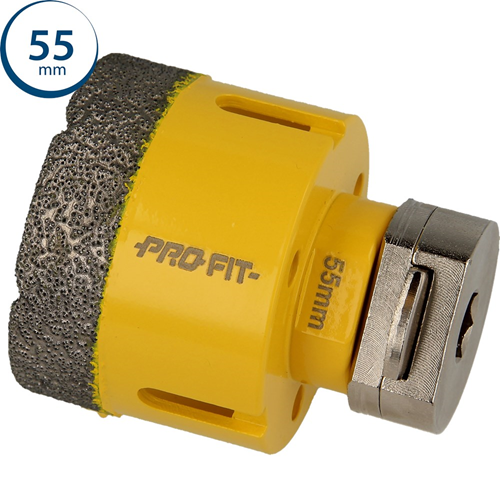 Gatzaag Diamond Dry Profit - Ø 55MM CLICK&DRILL HEX 10MM Gatzaag Diamond Dry Profit - Ø 55MM CLICK&DRILL HEX 10MM