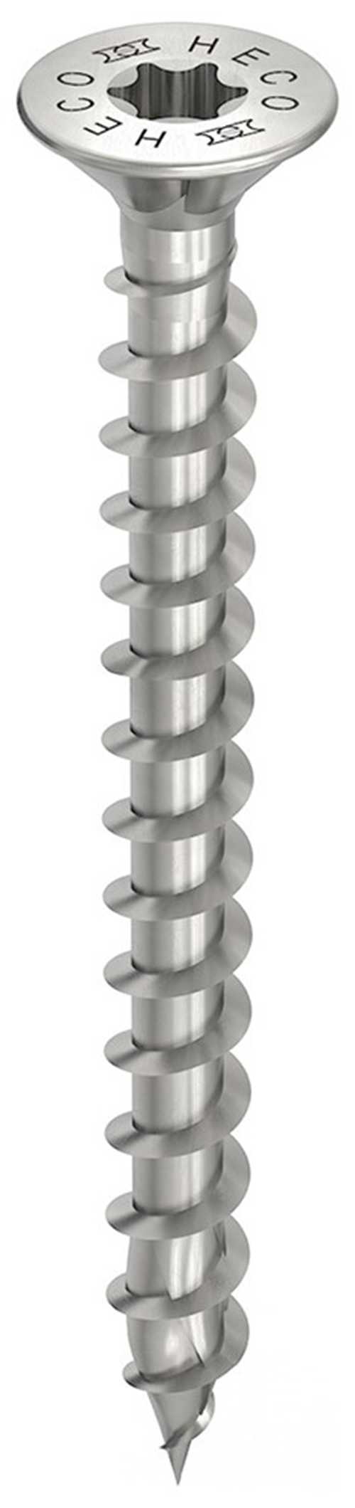 Spaanplaatschroef Rvs A2 Heco - 5.0X 80MM PK T20/HD20 Spaanplaatschroef Rvs A2 Heco - 5.0X 80MM PK T20/HD20