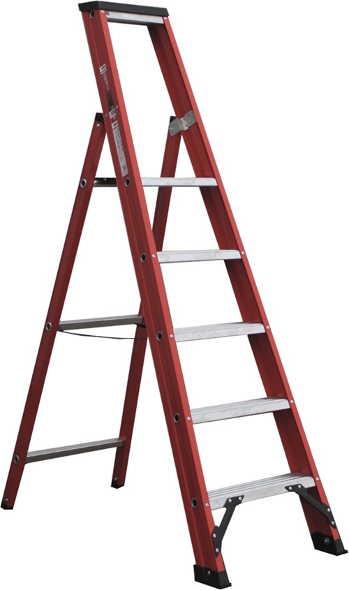 Plateautrap Aluminium Gecoat Kelfort - MAGNUS 1X 5 TREDEN Plateautrap Aluminium Gecoat Kelfort - MAGNUS 1X 5 TREDEN