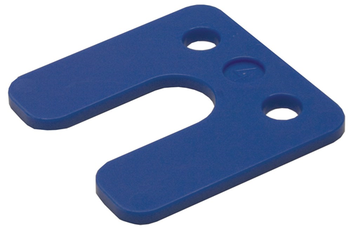 Stel/Drukplaat Kunststof - 70X70X 4MM BLAUW Stel/Drukplaat Kunststof - 70X70X 4MM BLAUW
