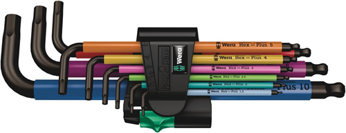 Inbussleutelset Kogel Hex-Plus Wera - 950 SPKL 9-DELIG 1.5-10MM Inbussleutelset Kogel Hex-Plus Wera - 950 SPKL 9-DELIG 1.5-10MM