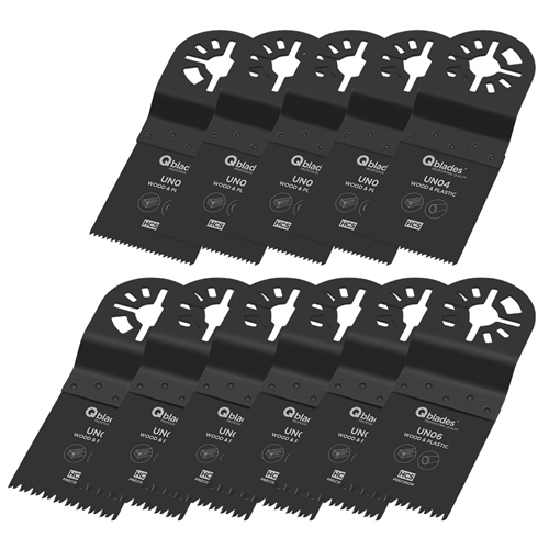 Multizaagblad Standaard Qblades Ois - UN93 34X40MM SET à 10+1 ST Multizaagblad Standaard Qblades Ois - UN93 34X40MM SET à 10+1 ST
