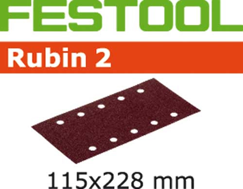 Schuurstrook Festool Rubin 2 - 115X228MM K180 RU2 SET à 50 ST Schuurstrook Festool Rubin 2 - 115X228MM K180 RU2 SET à 50 ST