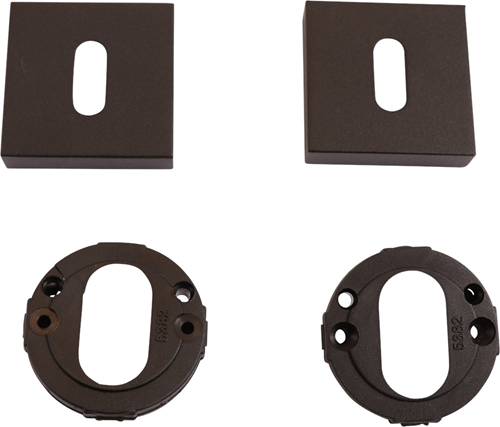 Sleutelgatrozet Rvs A2 Mat Zwart Oxloc - 52X52X11MM KLASSE 2 Sleutelgatrozet Rvs A2 Mat Zwart Oxloc - 52X52X11MM KLASSE 2