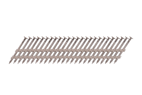 Stripspijker Schuin Ring Rvs Sympafix - W34-DH 2.8X50MM 34° PLATKOP ROND Stripspijker Schuin Ring Rvs Sympafix - W34-DH 2.8X50MM 34° PLATKOP ROND