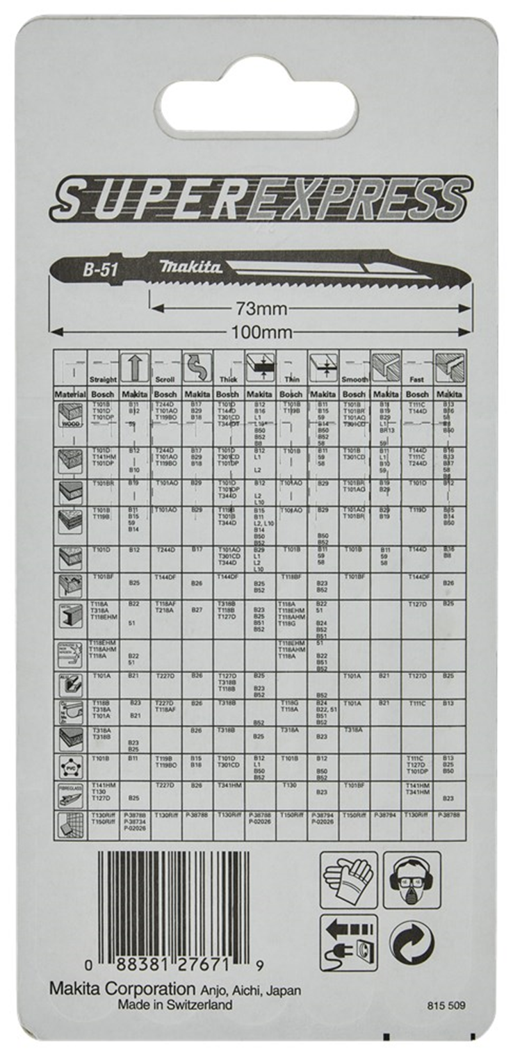 decoupeerzaagblad makita for bi-metal decoupeerzaagblad makita for bi-metal