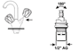 kraanbovendeel carbodur grohe-5 kraanbovendeel carbodur grohe-5
