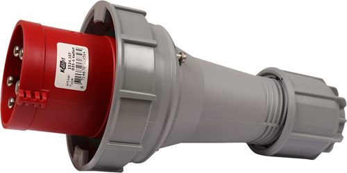 Stekker Cee Rood/Grijs Kelfort - 9563/4 400V 63A 5P IP67 Stekker Cee Rood/Grijs Kelfort - 9563/4 400V 63A 5P IP67