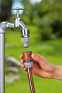 slangstuk oranje/grijs gardena-6 slangstuk oranje/grijs gardena-6