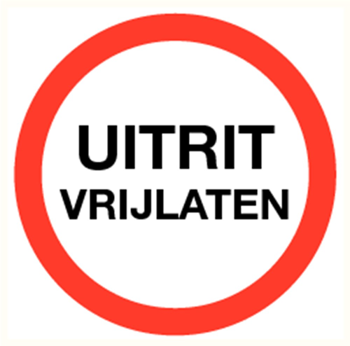 Verbodsbord Polypropyleen Rood/Wit - Ø200MM Verbodsbord Polypropyleen Rood/Wit - Ø200MM