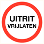 verbodsbord polypropyleen rood/wit verbodsbord polypropyleen rood/wit