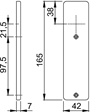 kortschild aluminium f1 hoppe-3 kortschild aluminium f1 hoppe-3