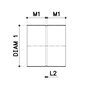 lijmmof dubbel pvc grijs rwa-4 lijmmof dubbel pvc grijs rwa-4