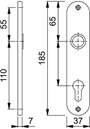 kortschild aluminium f1 hoppe-3 kortschild aluminium f1 hoppe-3