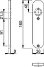 kortschild aluminium f1 hoppe-3 kortschild aluminium f1 hoppe-3