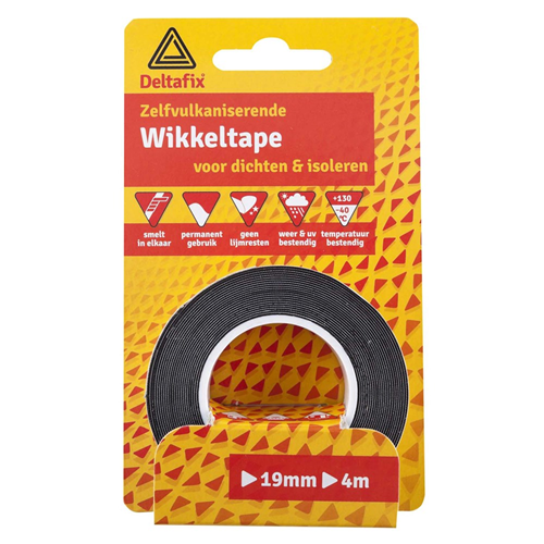 Vulkaniserend Tape Deltafix - 19MM 4M ZWART Vulkaniserend Tape Deltafix - 19MM 4M ZWART