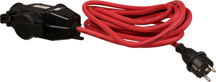 verdeelblok rubber 3-voudig met kabel verdeelblok rubber 3-voudig met kabel