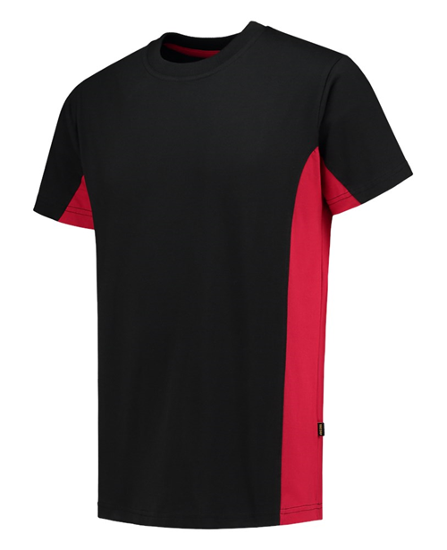 T-Shirt Bicolor Tricorp - 102004 ZWART/ROOD XXL T-Shirt Bicolor Tricorp - 102004 ZWART/ROOD XXL