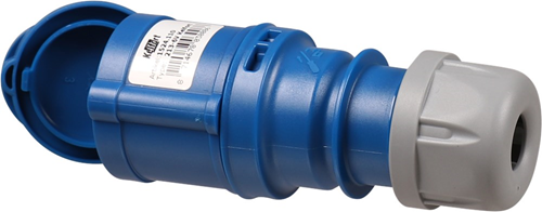 Contrastekker Cee Blauw/Grijs Kelfort - 9316/3 230V 16A 3P IP44 Contrastekker Cee Blauw/Grijs Kelfort - 9316/3 230V 16A 3P IP44