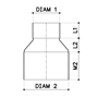 verloop pvc grijs hwa/rwa-4 verloop pvc grijs hwa/rwa-4