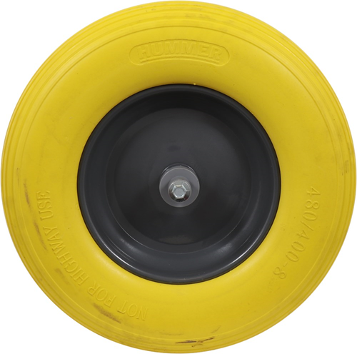 Kruiwagenwiel Rubber Kelfort - 4PLY GEEL AS 13CM Kruiwagenwiel Rubber Kelfort - 4PLY GEEL AS 13CM