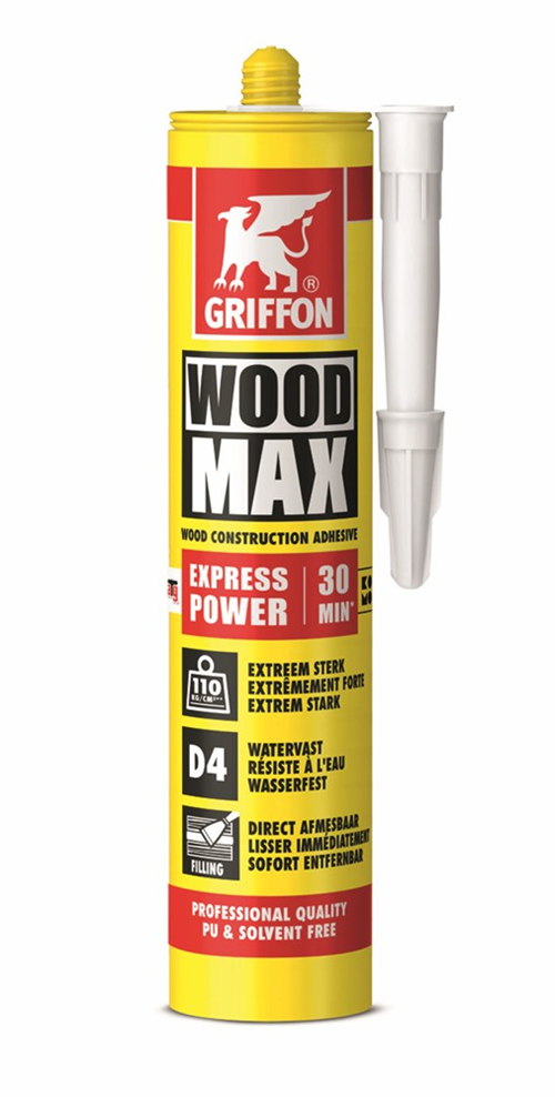 Constructielijm Watervast Griffon - D4 WOOD MAX EXPRESS POWER 380G Constructielijm Watervast Griffon - D4 WOOD MAX EXPRESS POWER 380G