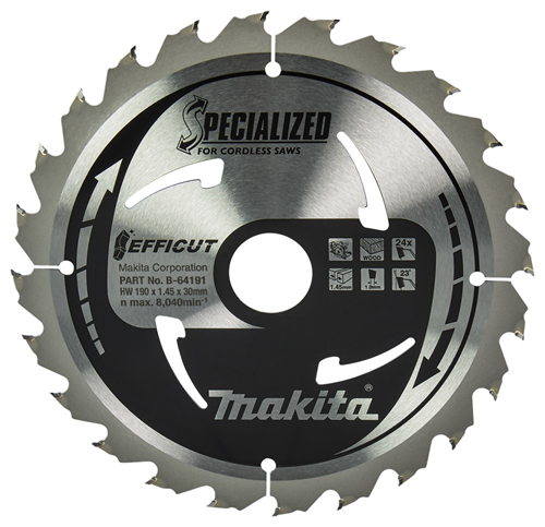Cirkelzaagblad Hm Makita - 190X1.45X30MM 24T ATAFR Cirkelzaagblad Hm Makita - 190X1.45X30MM 24T ATAFR