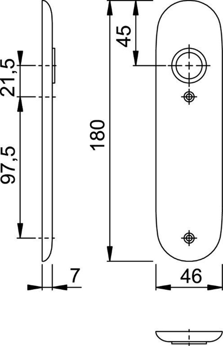 kortschild aluminium f1 hoppe kortschild aluminium f1 hoppe