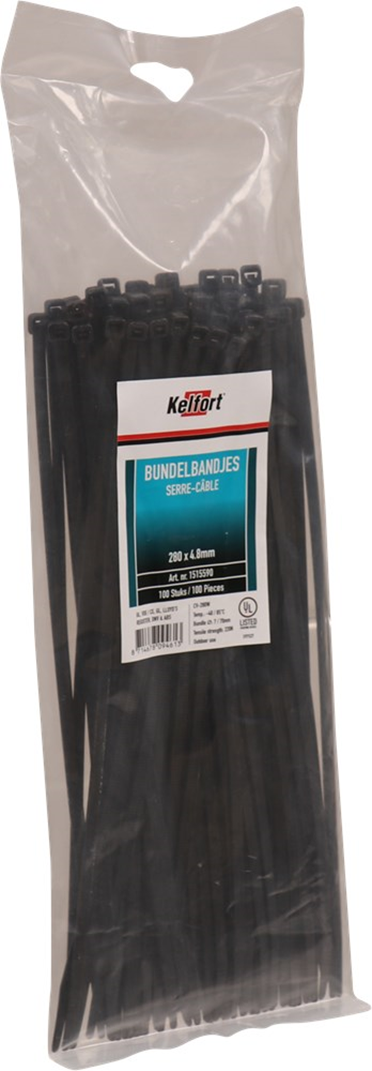 kabelbindband zwart kelfort kabelbindband zwart kelfort