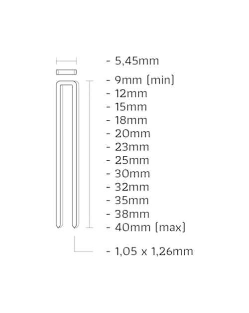 Hechtnieten Verzinkt Goldlook Union - 90 5.45X15MM CNK Hechtnieten Verzinkt Goldlook Union - 90 5.45X15MM CNK