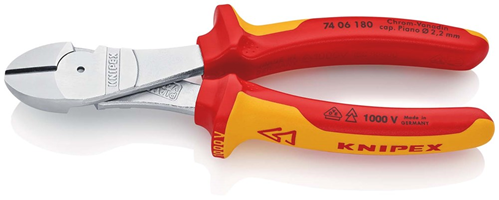 Zijsnijtang Kracht Knipex - VDE 7406-180MM Zijsnijtang Kracht Knipex - VDE 7406-180MM