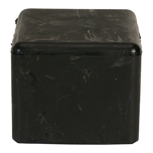 Mokerdop Rubber Zacht Zwart - 1000GR 37X37MM Mokerdop Rubber Zacht Zwart - 1000GR 37X37MM