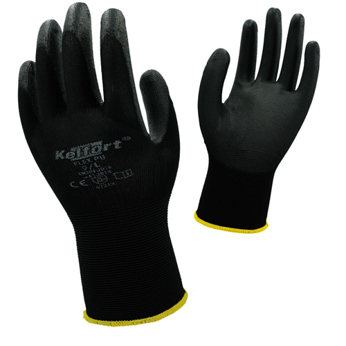 Werkhandschoenen Nylon Kelfort - KEL-FLEX ZWART 09-L Werkhandschoenen Nylon Kelfort - KEL-FLEX ZWART 09-L