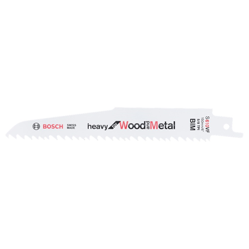 Reciprozaagblad Bosch Heavy Wood/Metal - S610VF 150X1.60MM SET à 5 ST Reciprozaagblad Bosch Heavy Wood/Metal - S610VF 150X1.60MM SET à 5 ST