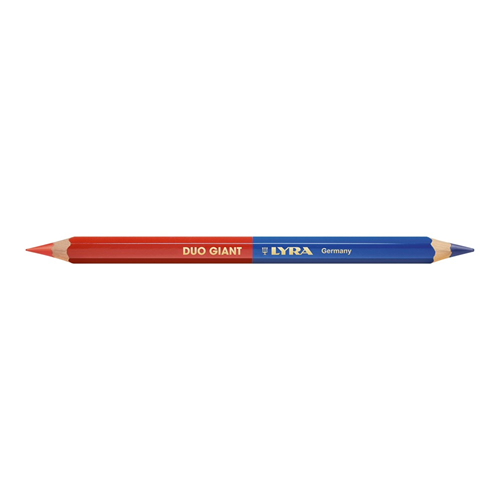Potlood Zeskant Markeer Duo-Color Lyra - ROOD/BLAUW 175MMM Potlood Zeskant Markeer Duo-Color Lyra - ROOD/BLAUW 175MMM