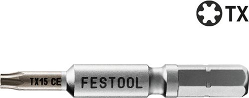 Schroefbit Lang Torx Festool - TX15-50 CENTRO SET à 2 STUKS Schroefbit Lang Torx Festool - TX15-50 CENTRO SET à 2 STUKS