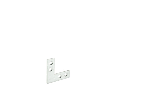 Raamhoek Recht Galfan -  30X 30X10X1.5MM Raamhoek Recht Galfan -  30X 30X10X1.5MM