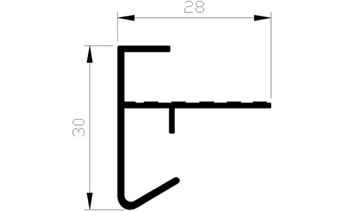 Daktrim Aluminium Brute - 30X27X 9MM 5M Daktrim Aluminium Brute - 30X27X 9MM 5M