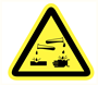 waarschuwingsbord pp geel/zwart waarschuwingsbord pp geel/zwart