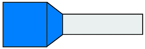 Adereindhuls Geisoleerd Klemko -  0.75MM2 BLAUW Adereindhuls Geisoleerd Klemko -  0.75MM2 BLAUW