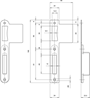 sluitkom/plaat rvs lips-3 sluitkom/plaat rvs lips-3
