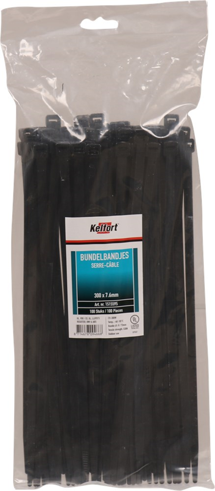 kabelbindband zwart kelfort kabelbindband zwart kelfort