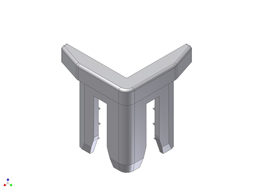 Eindstuk Kunststof - 25MM GRIJS Eindstuk Kunststof - 25MM GRIJS