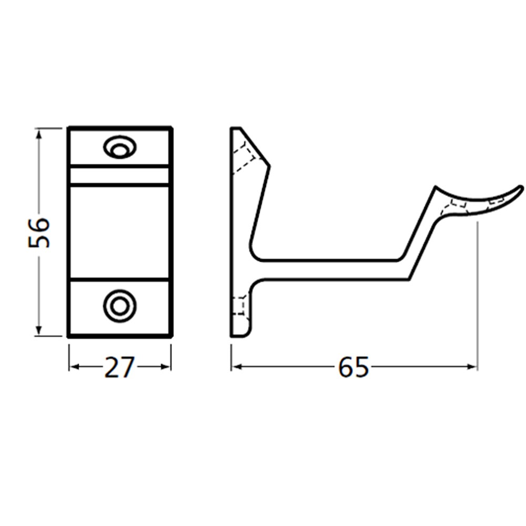 leuninghouder aluminium f1 hermeta leuninghouder aluminium f1 hermeta