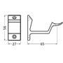leuninghouder aluminium f1 hermeta-3 leuninghouder aluminium f1 hermeta-3