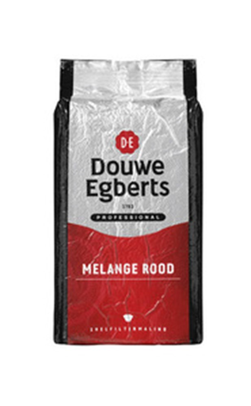 Koffie Snelfilter Douwe Egberts - 1KG MELANGE ROOD Koffie Snelfilter Douwe Egberts - 1KG MELANGE ROOD