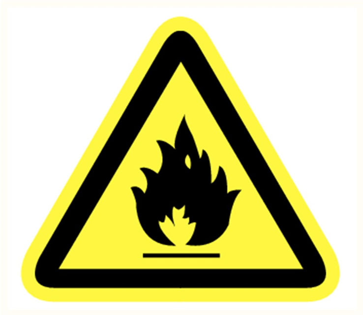 waarschuwingsbord pp geel/zwart waarschuwingsbord pp geel/zwart