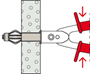 hollewandplug metaal fischer-9 hollewandplug metaal fischer-9