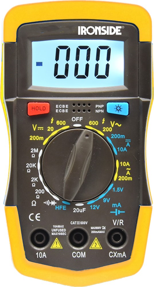 Multimeter Digitaal Ironside - MINI TRUE RMS CATIII Multimeter Digitaal Ironside - MINI TRUE RMS CATIII